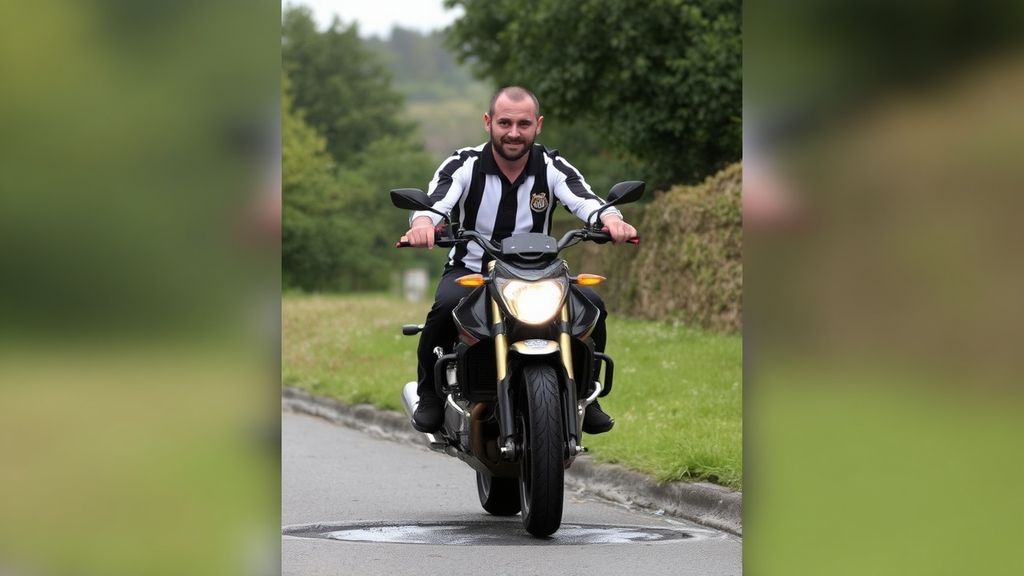 英超历史射手王晒骑行伤痕照！希勒炮轰道路坑洞太危险